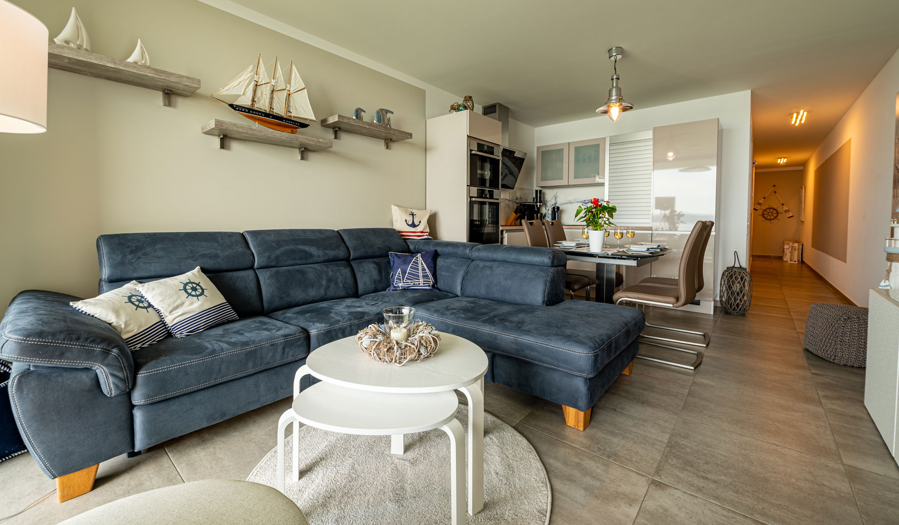 Wohnzimmer Blick Küche
